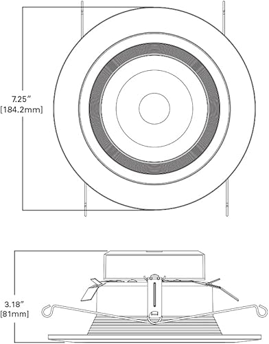 Miniatura 3 de HALO RL 5 pulgadas y 6 pulgadas. 2700K-5000K Sintonizable Smart White Integrado LED Empotrable Luz de techo Recorte Lumen seleccionable