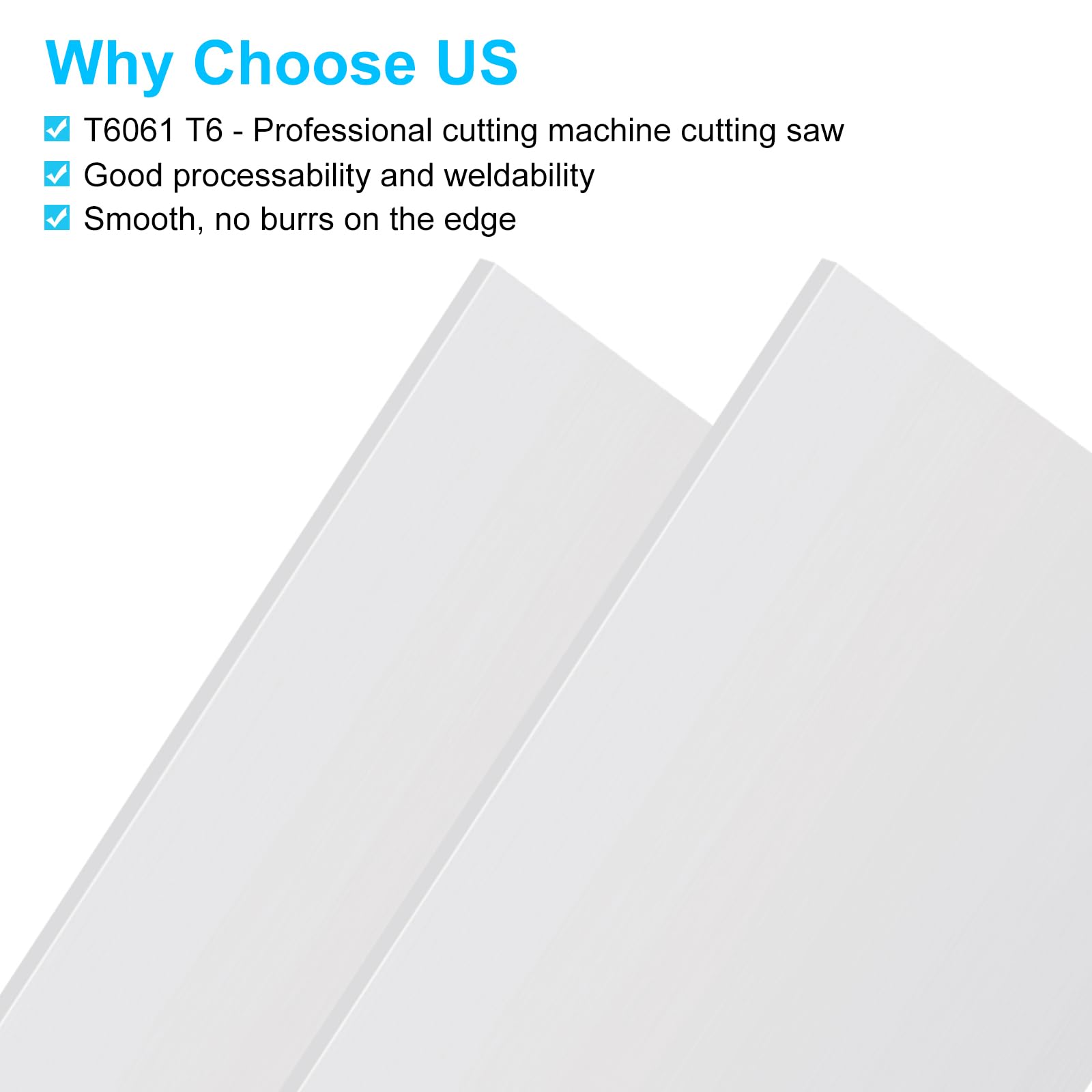 2 Pack 6061 T6 Aluminum Sheet Metal 6 X 11.8 X 3/16 Inch - View #2
