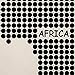 Amovible Afrique Carte Stickers Muraux Géométrique Noir Aller Afrique Carte Sticker Mural Maison Salon Décor Vinyle Art 56X58 Cm