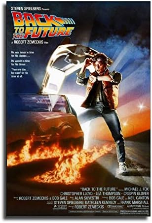 LFFII BACK TO THE FUTURE Time Travel MOVIE Poster Decorative Painting Canvas Wall Art Living Room Posters Bedroom Painting 16x24inch(40x60cm)