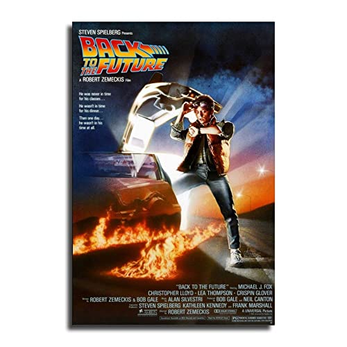 Lffii Back To The Future Time Travel Movie Poster Decorative Painting Canvas Wall Art Living Room Posters Bedroom Painting 16X24Inch(40X60Cm) #TOP2