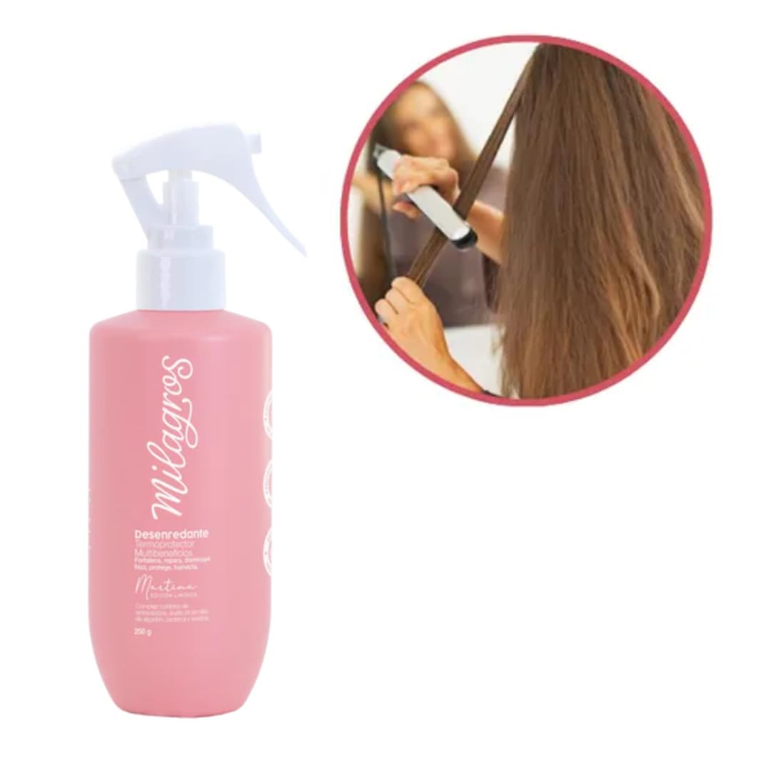Desenredante Termoprotector Multibeneficios Edición Limitada Martina cabellos Milagros 8.4 fl oz Haircare proteccion capilar all hair types Limited Edition