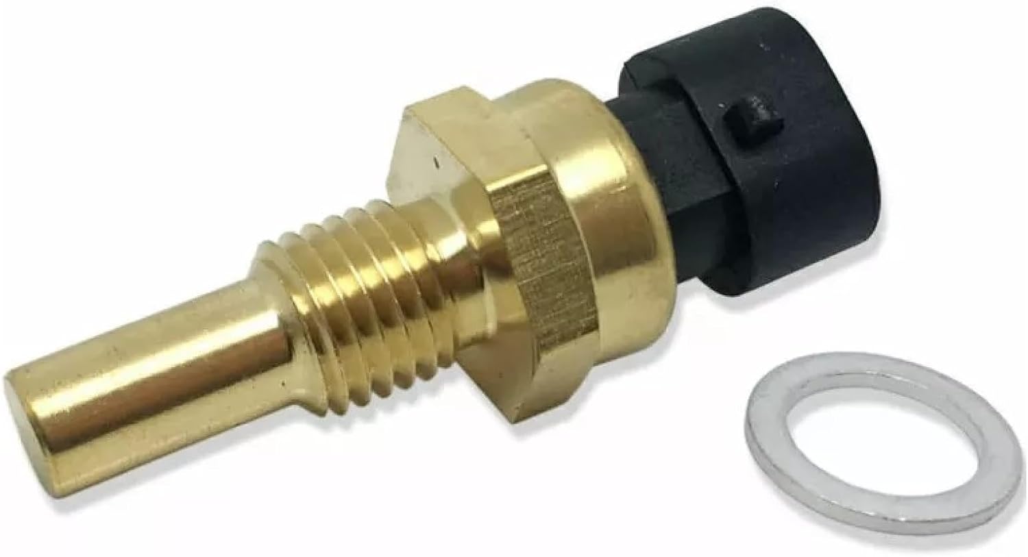 Engine Coolant Temperature Sensor Compatible with Express Savana Sierra Silverado Suburban Yukon 1500 2500 3500 Impala Malibu Tahoe Escalade ESV EXT 1995-2019 L4 L5 L6 V6 V8 Replaces 12608814 15326388