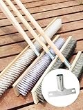 3 Pack Metal Broom Head Bracket Broom Handle Replacement and Repair Industrial Sweeping Brush Ferrule (Brush and Handle Not Included) - Image 4