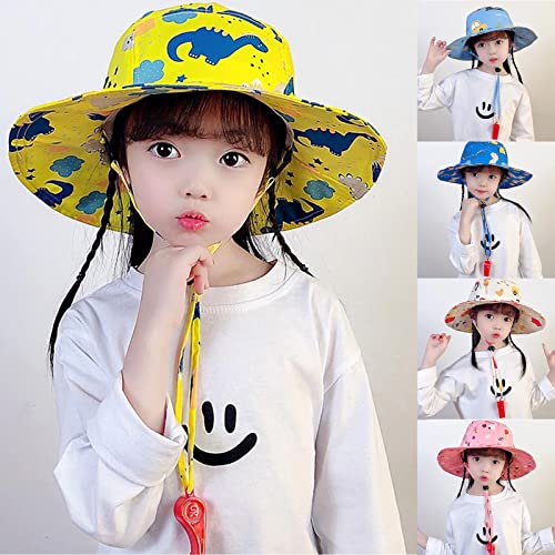 Bucket hat,Cartoon Fisherman Hat Children Basin Hat Adjustable Bucket Hat Sunscreen Spring for Boys Girls2