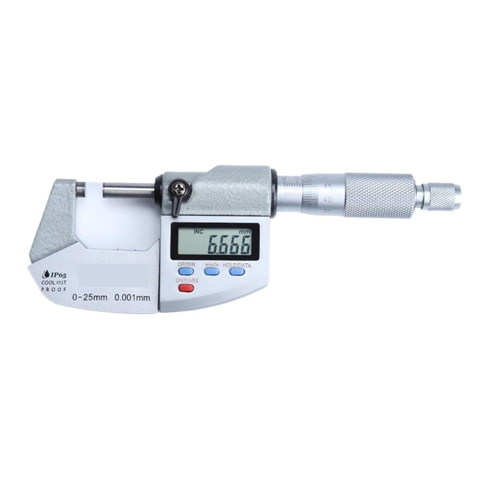 Micrometro digitale elettronico IP65 0-25 mm impermeabile esterno calibro misuratore di spessore 0,001 mm punta in carburo strumenti di misura