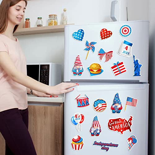 25 Pcs Patriotic Magnets Flag Day Magnets Memorial Day Decoration 4Th Of July Car Refrigerator Magnetic Stickers Independence Day Gnomes Magnets America Usa Flag Decorative For Home Patriotic Decor #TOP2