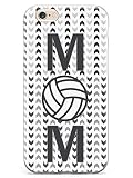 Inspired Cases - Compatible with iPhone 6/6s Case - 3D Textured Protective Phone Case for Apple iPhone 6/6s - Volleyball Mom Chevron