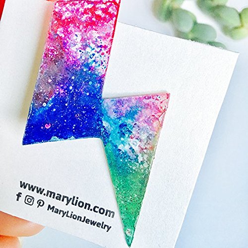 Spilla fulmine color cielo - Pin fulmine