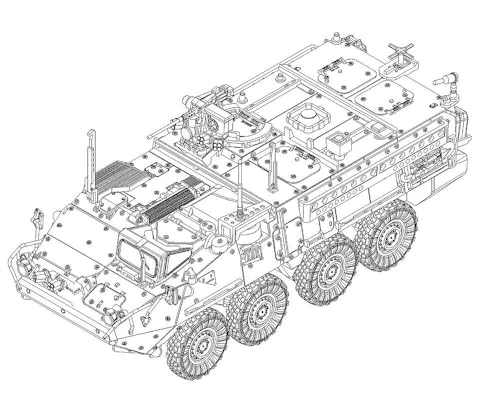 Trumpeter M1131 Stryker FSV 1:72 char américain véhicule blindé miniature à monter