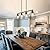Dining Roon Light Fixtures, Kitchen Island Chandeliers Over Table, 4-Light Modern Farmhouse Pendant Lights Kitchen Island Lighting, Ceiling Hanging Dining Room Lights Over Table With Adjustable Height