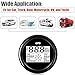 BYYOUIV 85mm Digital GPS Speedometer Odometer for Car, Boat, Motorcycle - 8 Color Backlight (Black)