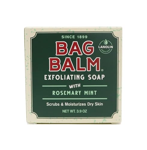 Bag Balm Vermont's Original Exfoliating Soap Bar, Body Soap Bars, Hand Soap Bar - Soap For Dry Skin - Rosemary Mint Scented Bars Of Soap, Body Soap Bar | Pack Of 3 Bars #TOP8