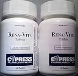 [2 Pack] Rena-vite® Renal Dietary Supplement 100 Ct. (Pack of 2 Bottles) *Compare to Nephrovite® & Nephrocaps® &*