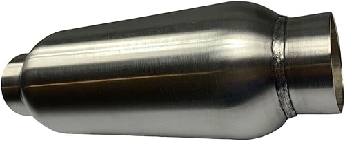 Miniatura 3 de Par de 2.5" EntradaSalida - 12" Longitud Resonador Silenciador SS