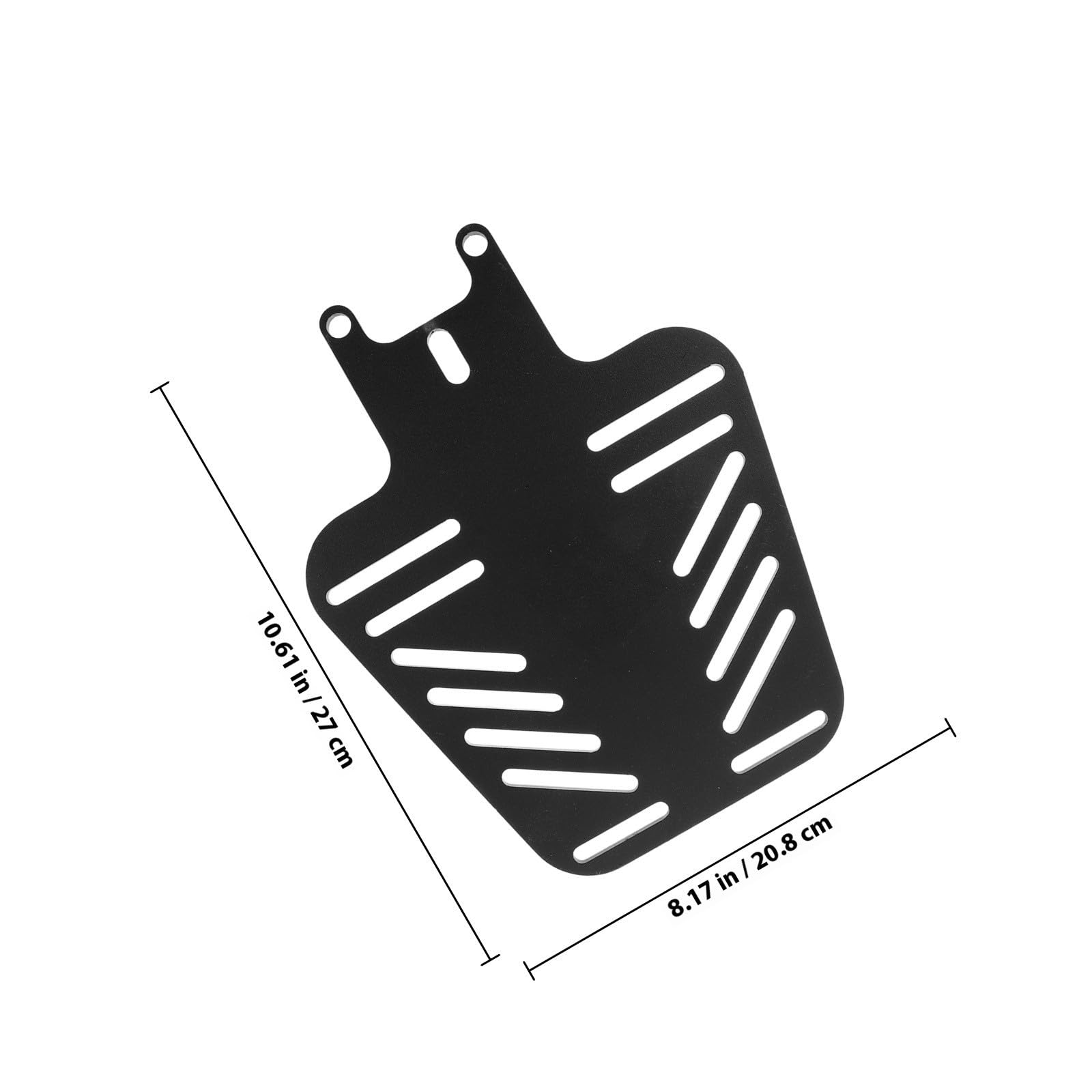 Portapacchi Posteriore per Bauletto Bici Elettrica in Ferro Nero Stabile dal Design Multifunzionale, Accessorio per Veicoli a Due Ruote e Scooter