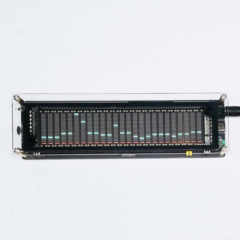 LED Music Spectrum Indicator, VU Meter Indicator Analyzer, VFD2515 Audio Spectrum Analyzer VFD Sound Control Music Level Display VU Meter
