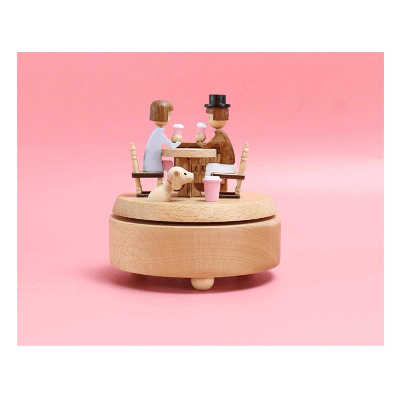Carillon, per Ragazze Donne Scatola di musica in legno scatola musicale coppia regalo di compleanno regalo di nozze for ragazza, amico, fidanzata, regalo a mano, scatola di musica per Compleanno Natal