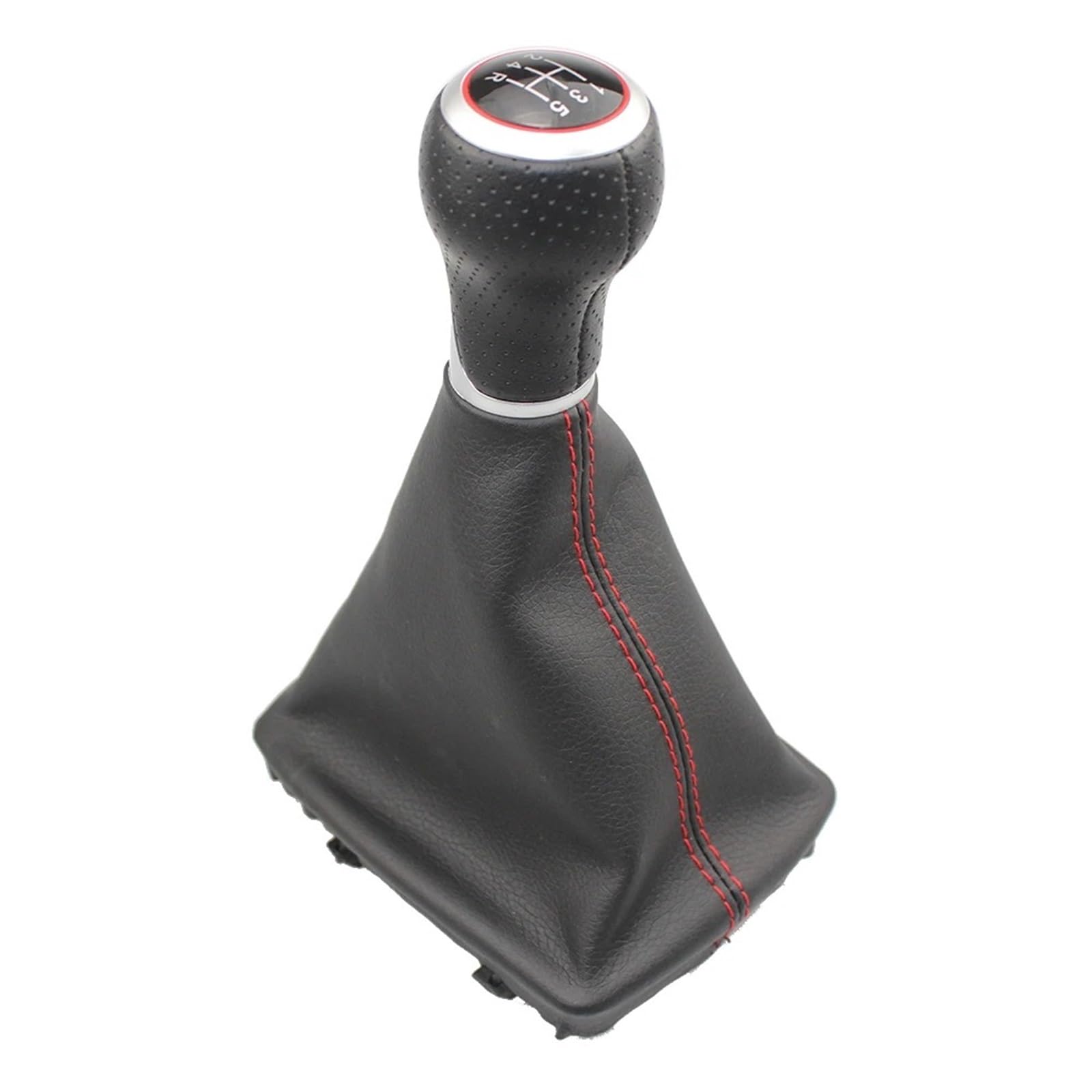 Ehwlfvx 12345R Car Gear Shift For For A4 S4 8K 8T 8R For S-Line 2007-2015 Gear Shift Knob Lever Stick Pen Car Accessories Gaiter Red Line Boot Cover(12345R)