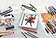 Faber-Castell 267194 - Tuschestift Pitt Artist Pen Comic, Schreibfarbe schwarz mit verschiedenen Spitzen, 4er Etui
