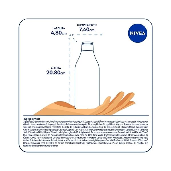 NIVEA Hidratante Desodorante Beleza Radiante Cuidado Intenso 400ml - Imagem 7
