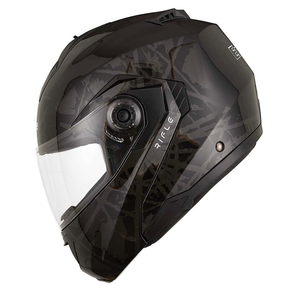 EOLE Klapphelm RIFLE Schwarz – ECE R 22.06 zugelassen – Größe L (59-60cm) – ABS-Schale