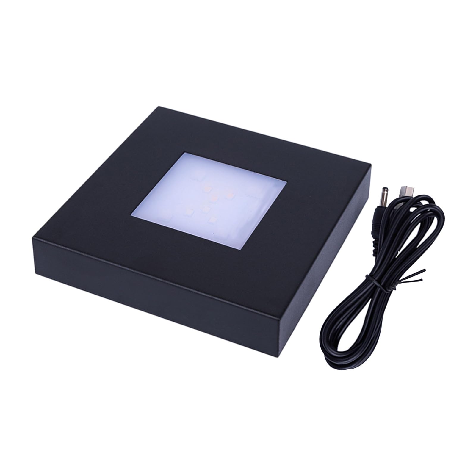 Piceioep LED Touch Sensitive Crystals Atmospheres Lamp Base Featuring Dimmable Light for Jewelry Display and Home Decoration Exhibition Lighting
