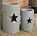 Produktbild Windlicht,Sterne,Aktuelles grau,Terracotta,frostfeste Handarbeit (22cm)
