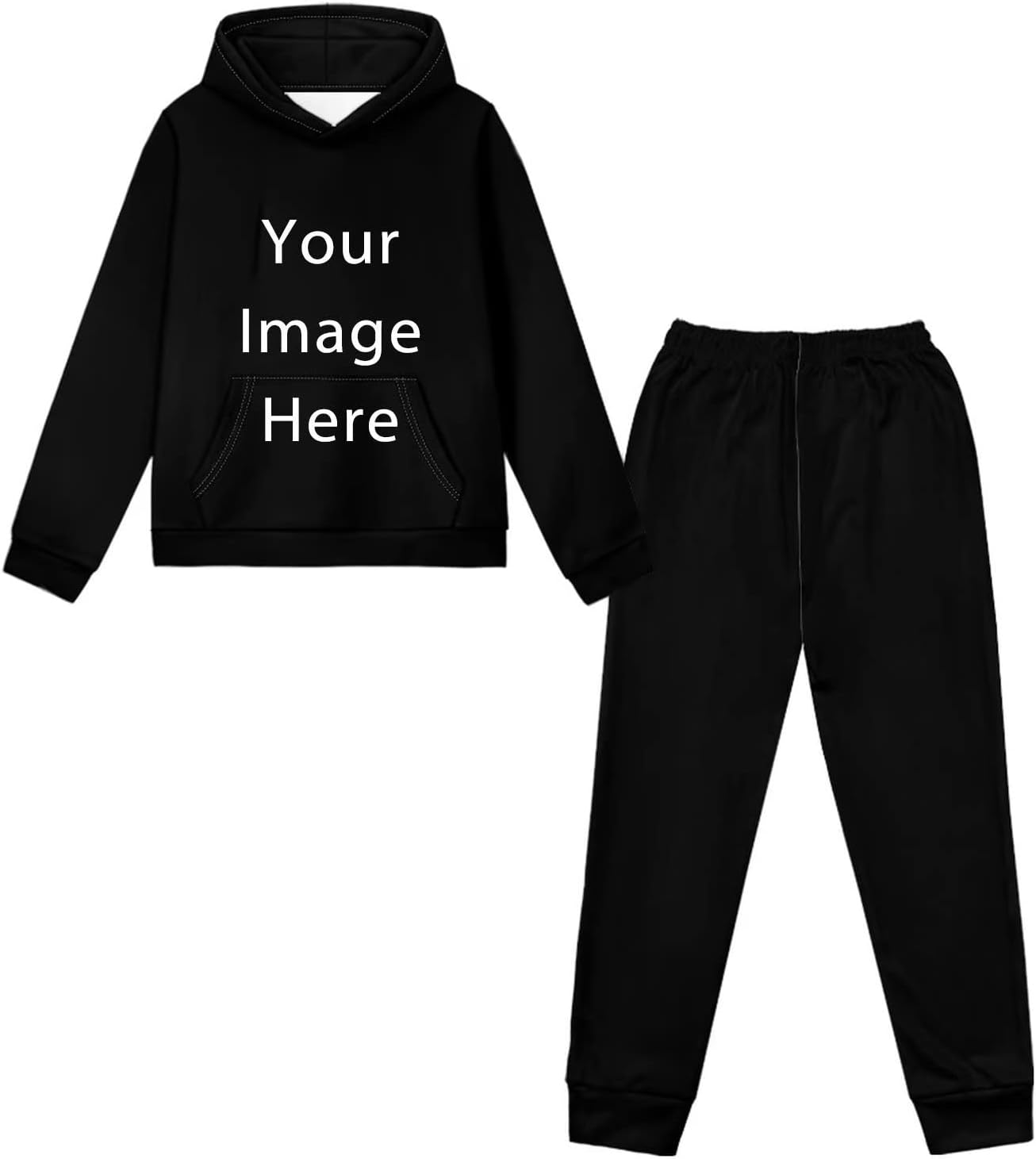 Showudesigns Kids Boys Girls Pullover Sweatshirt and Sweatpants Set Fashionable Clothes