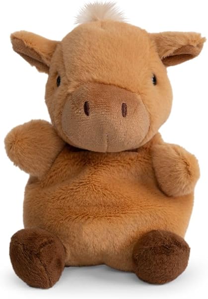 Little Living Nature Snugglies Mucca Peluche – Giocattolo di Stoffa per Bambini e Adulti, Giocattolo Morbido e Coccoloso - 5
