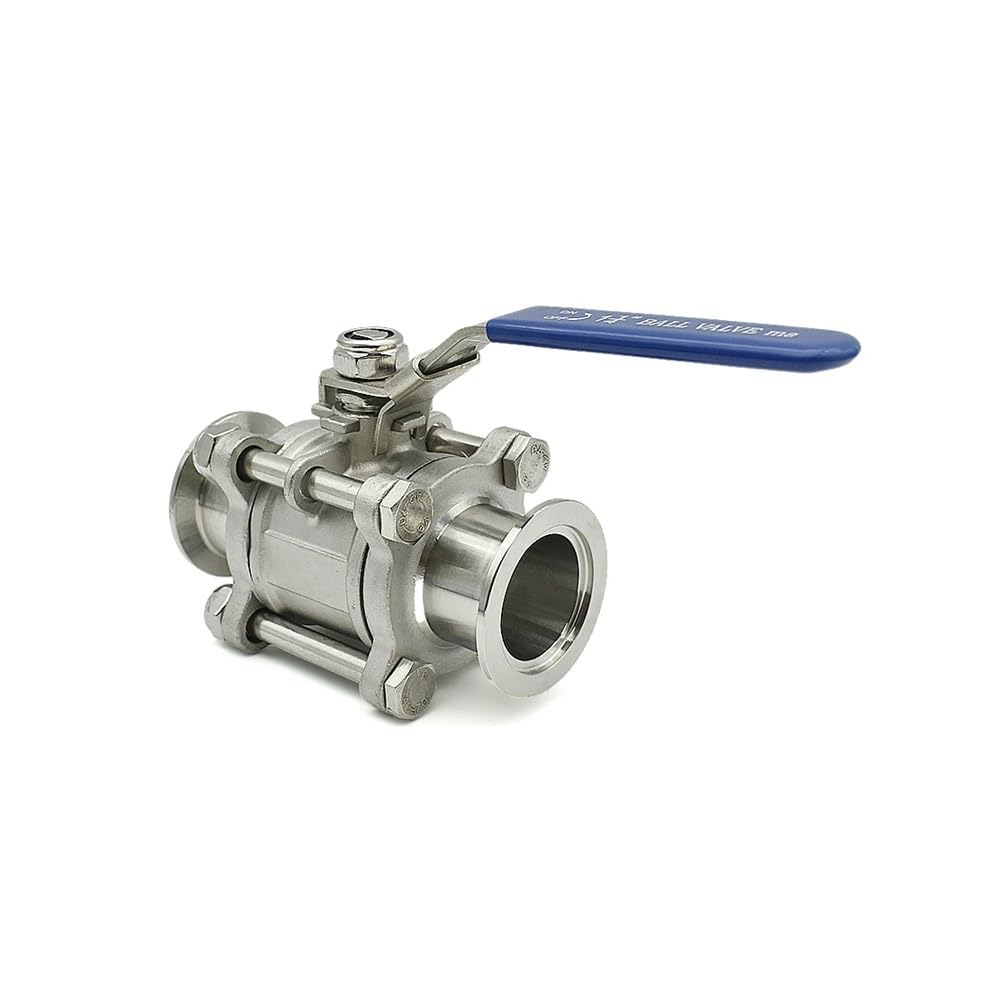 Brida de Bola de Alto vacío Manual de Tres Piezas de Acero Inoxidable SUS304 KF16 KF25 KF40 KF50, instalación rápida(KF16)
