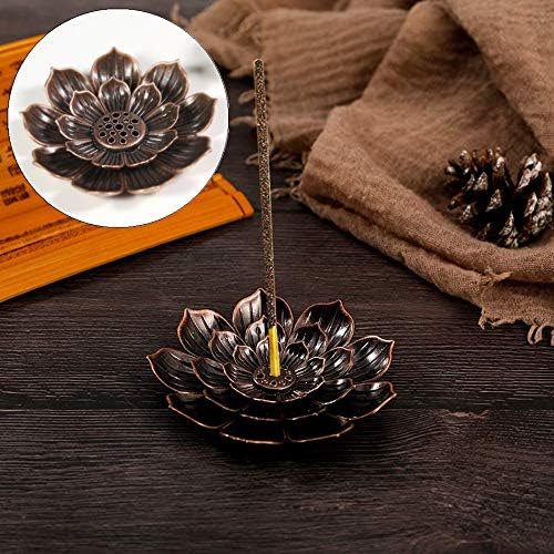 NA 2 Pcs Retro Lotus Holder Incense Burner Creative Alloy Incense Burner Holder for Home Accessories