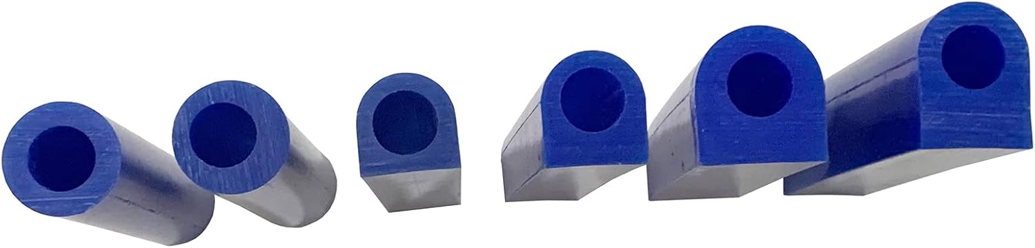 6PCS Blue Ring Wax Tube Carving Wax Mold Hole Round Molding Wax Tool Jewelry Ring Casting Mold Kit Ring Wax Making Kit