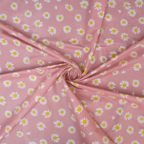 Image of Jashan 300 TC Glace Cotton Super Soft Fabric King Size Fitted Bedsheet for Double Bed, King Size 72 inches X 78 Inches x 10 Inches, with 2 Large Size Pillow Covers -Pink Lilly Flowers