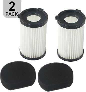 High Efficiency Washable Filters for TECHWOOD TAS-9055, TAS-9035 and VA20 Vacuum Cleaners, 99.97% Particle for Pet Hair and Dust, Reusable Replacement Parts with Sponge, 2 or 4 Pack