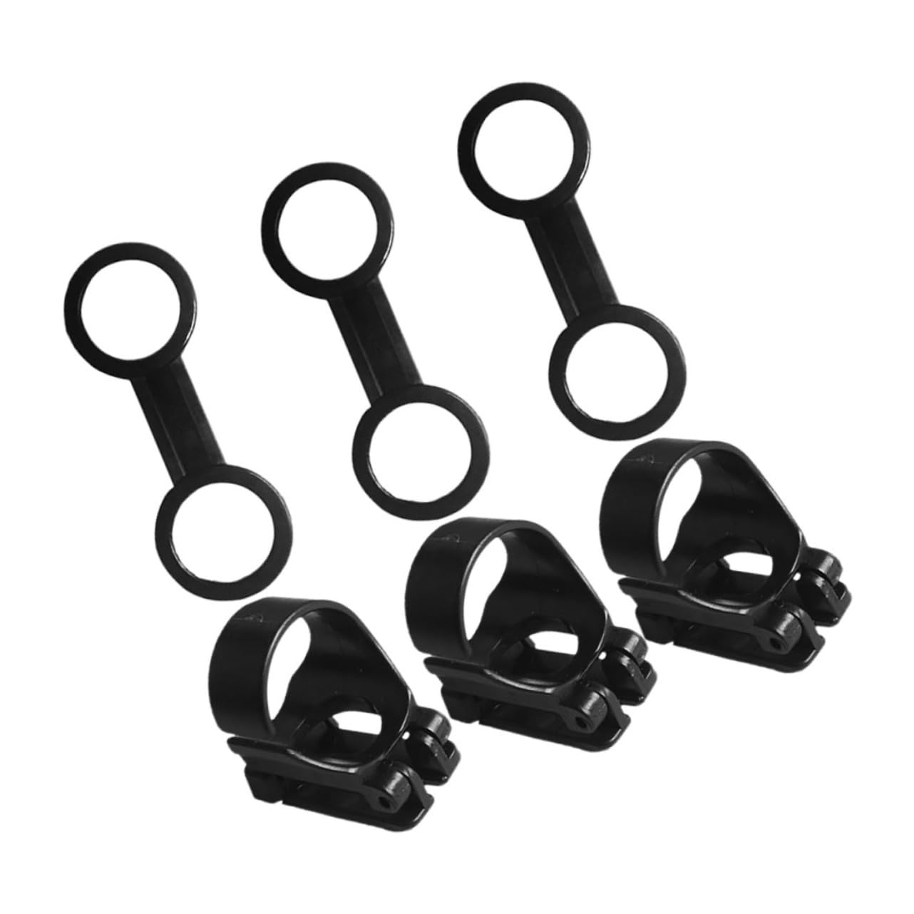 KOMBIUDA 6 Piece Snorkel Mask Strap Cover Set Flexible Silicone Abs Diving Snorkel Keeper Tube Holder