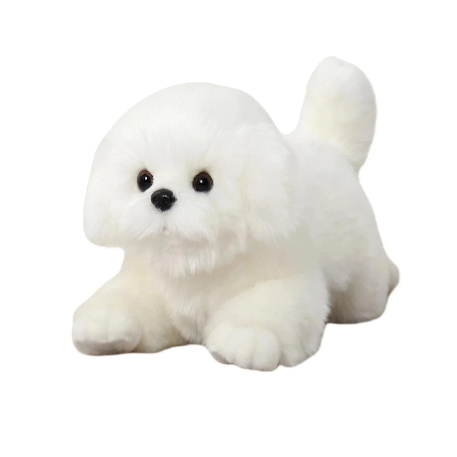 Amazon.com: CU-MATE Maltese Stuffed Animal Simulation Dog