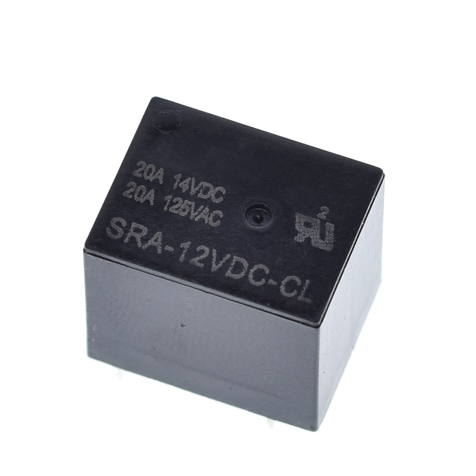 GJZIFGFWQ 10Pcs 5V 12V 24V 20A DC Power Relay SRA-05VDC-CL SRA-12VDC-CL SRA-24VDC-CL 5Pin PCB(Sra-12vdc-cl Black)