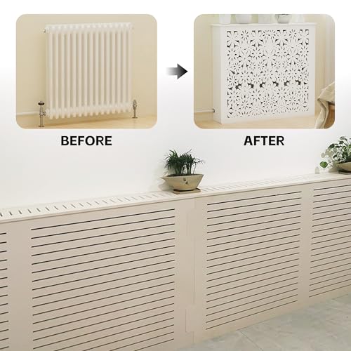 Cache-radiateur ajouré pour masquer un chauffage inesthétique et ranger vos objets - 6