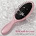 MInovel Glitter Detangling Brush, Wet & Dry Tangle-Free Hair Brush for Women & Girls, No Tangle, Soft and Flexible Bristles for Straight, Curly and Thick Hair (Pink)
