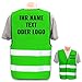 Produktbild Hochwertige Warnweste mit Leuchtstreifen * Bedruckt mit Name Text Bild Logo Firma * personalisiertes Design selbst gestalten, Farbe Warnweste:Neon Grün (XL/XXL), Druckposition:Rücken + Linke Brust