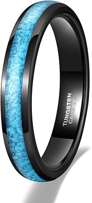 TRUMIUM 4mm 6mm Tungsten Rings for Men Women Thin Wedding Bands Size 6-13
