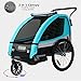 Remolque de bici para niños con kit de footing, color: amarillo/negro 502-03