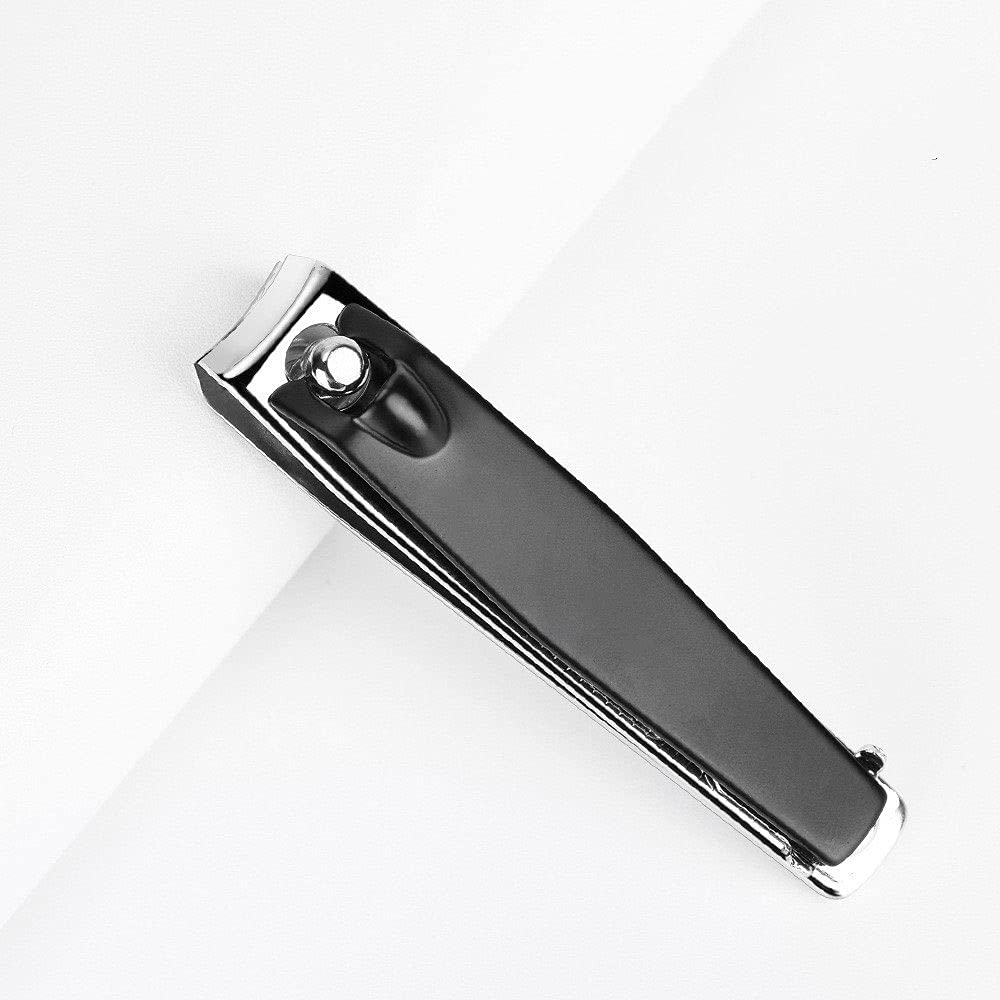 XIANGFAZJD Cortauñas Acero de Carbono Pequeña manicura Negra Clippers de uñas con Archivo, Herramienta de manicura Nipper de uñas, Clippers de uñas, manicura y Herramientas de Armadura