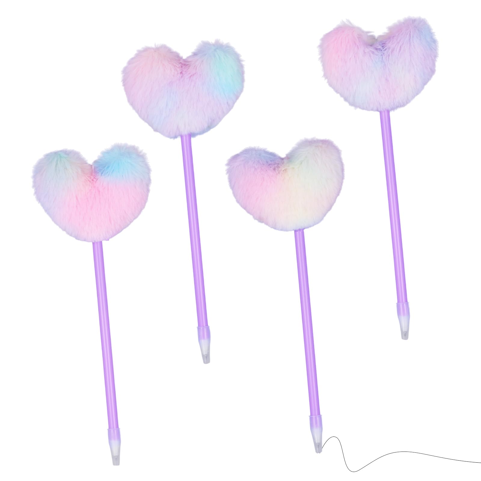 Penne a forma di fiore: penne a sfera Leery con rosa blu, 16 penne a sfera in peluche per San Valentino, per festa di compleanno, matrimonio, madre, fidanzata, moglie, forniture per ufficio