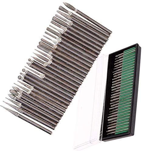 DIY Crafts Shape No # 3, Diamond Burr 30 Pcs Set/Kit, 30Pcs 1/8" Shank Diamond Coated Burr Drill Bi (Shape No # 3, Diamond Burr 30 Pcs Set/Kit) (B07NJLR74M) Amazon Price History, Amazon Price Tracker