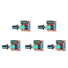 5Pcs 5V-28V 5A DC Motor PWM Speed Controller Switch 90W Mini Voltage Regulator LED Light Switch Dimmer Speed Control Module