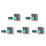 5Pcs 5V-28V 5A DC Motor PWM Speed Controller Switch 90W Mini Voltage Regulator LED Light Switch Dimmer Speed Control Module