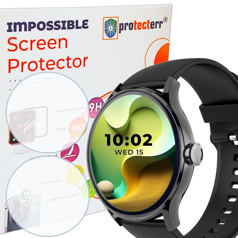 Image of Smartwatch Screen Protector Guard For BeatXp Flare Pro (1.39 inch inch) (2 pack) - (NOT A TEMPERED GLASS)