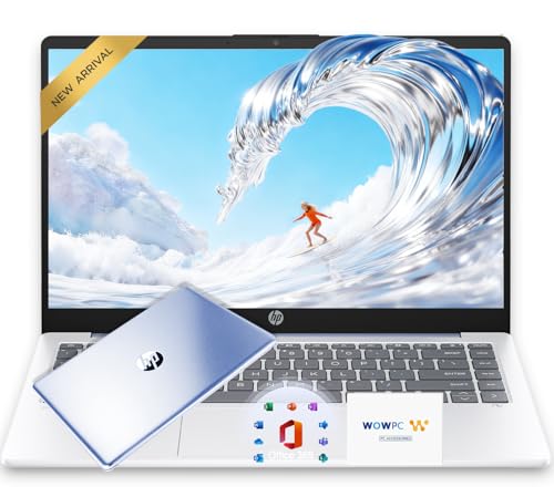 Image of HP Ultrabook Laptop with Copilot AI • Intel 4-Core N150 CPU • Microsoft Office 365 Included • 16GB RAM • 128GB SSD + 1TB Cloud Storage • Windows 11 • Portable Student Laptop
